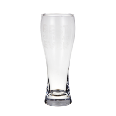 1 liter custom printed hoegaarden glass beer mug cup 