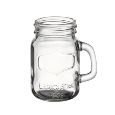 8oz drinking logo colourful pyrex glass mason jar cups 