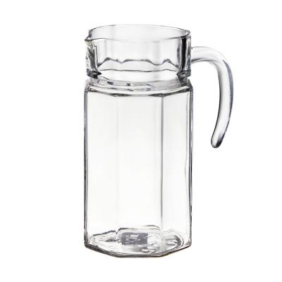 1 liter clear heat resistant borosilicate hot water tea glass pitcher pot sets 