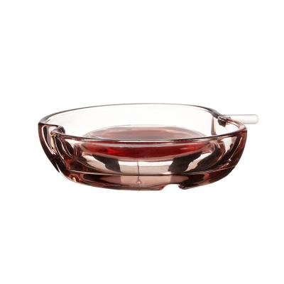 promotion wholesale custom engraved sublimation crystal colored glass ashtray