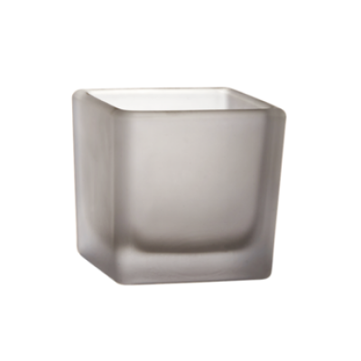 High quality popular wholesale exquisite frosted glass candle holder 