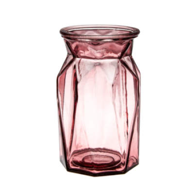 wholesale cheap clear round decorative modern martini colored polish glass vase 