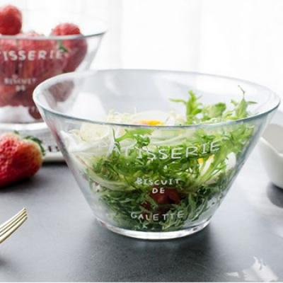 Decree Decorated glass Salad Fruit Bowl