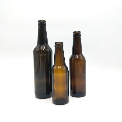 manufacturer china custom 500ml 750ml amber glass beer wine bottles 