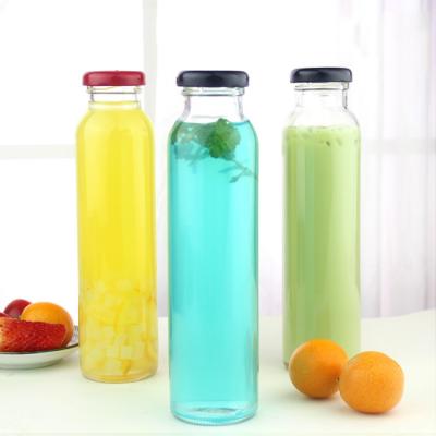 250ml custom juice packaging glass bottle for water 