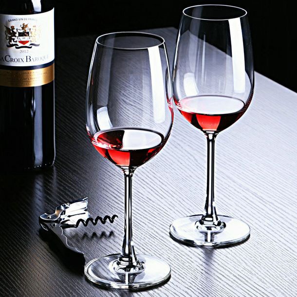 custom unbreakable crystal colored goblet wine glasses 