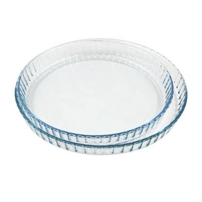 wholesale cheap glassware pyrex Abalone glass sushi dish with ear side handle