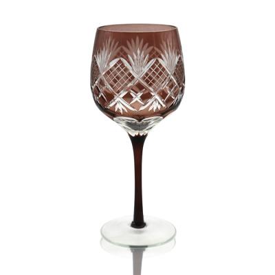 Wholesale colored crystal water glass cup for wedding and bar event 