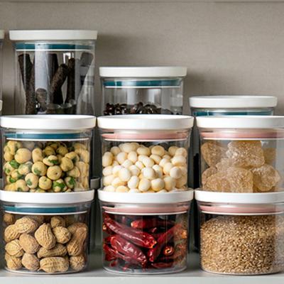 Eco-friendly borosilicate kitchen food candy clear wide mouth glass storage jar with airtight bamboo lid 