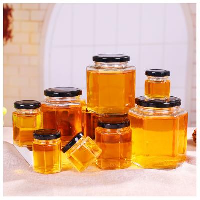 500ml 250ml fancy small round glass jars and lids for honey jam 