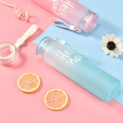 750 ml 500ml 350ml gym mineral sublimation travel bottle water glass bottle for drinking water