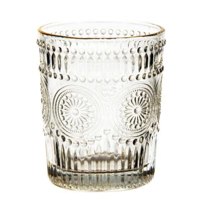 Wholesale Eco-Friendly colored Pattern beer glass cup with handle 