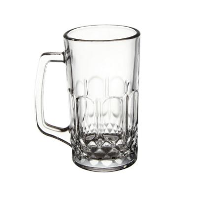 crystal wholesale cunstomer logo 1 lite glass cup for beer mug