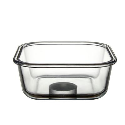 Transparent Diamond Glass Food Container Salad Glass Bowl 