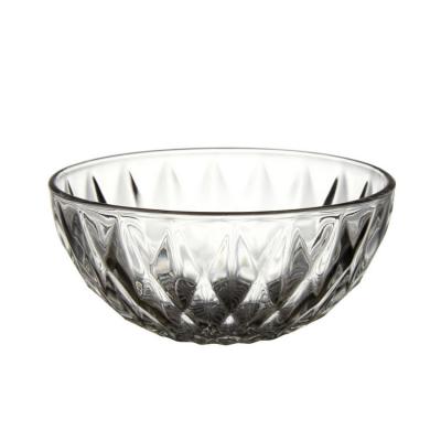 Cheap 8 inches glass salad fruit bowl with different pattern