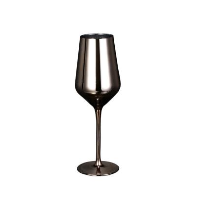 wholesale unbreakable coloured vintage crystal goblet wine glasses 