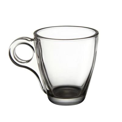 Factory direct sales Recyclable High quality clear pyrex coffee to go glass cup