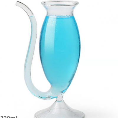 Vampire Cocktails And Mixed-Drinks Cup With Straw Bar Glass Martini Cup High Borosilicate