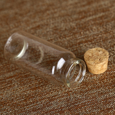 High quality 50ml small cello shape wishing glass bottle with cork wholesale