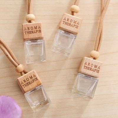 Car Air Freshener Empty glass Bottles Auto Perfume Diffuser Container 8ml 
