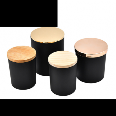 black candle container