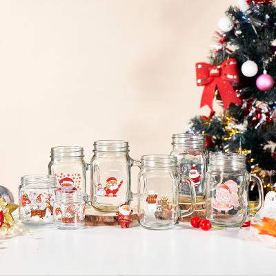 Christmas Glass Jar